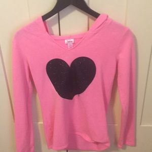 Justice pink hoodie goof condition size 12